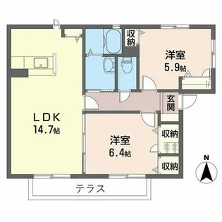イデアルコート【0101号室】の間取り