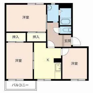 ルミエール四条【0207号室】の間取り