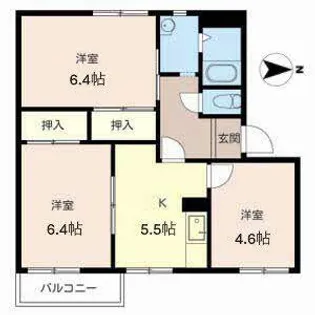 ルミエール四条【0207号室】の間取り
