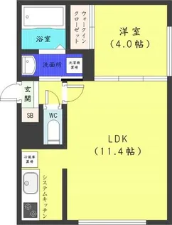 北海道札幌市中央区南七条西25丁目【マンション】の間取り