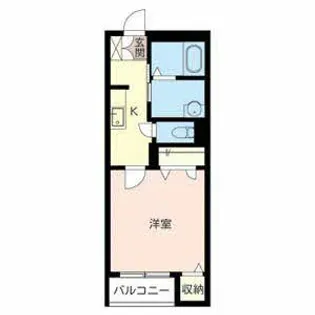 アトリエール駅東【0205号室】の間取り