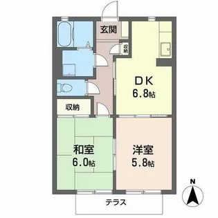 グランステージ 興和【0107号室】の間取り