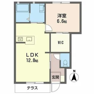 シャーメゾン プランドール【0103号室】の間取り