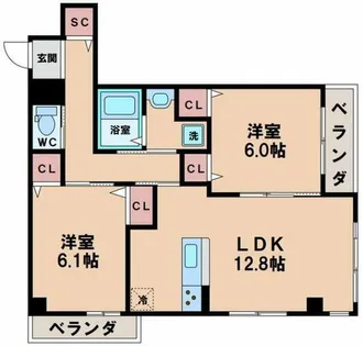 メゾン・ド・グランドール【2階】の間取り