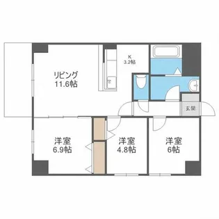MODENA近代美術館【3階】の間取り