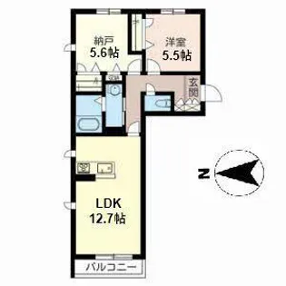 シャーメゾン Be One【0203号室】の間取り