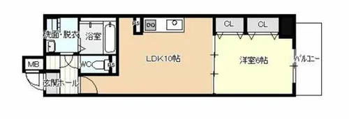 ラ・メゾン輝【8階】の間取り