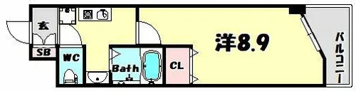 ブリックロード山の手【5階】の間取り