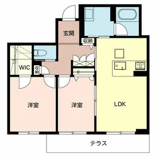 シャーメゾン エス・エス【0102号室】の間取り