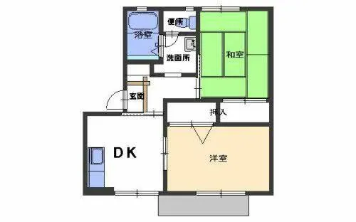 フレグランス サンサン【B103号室】の間取り