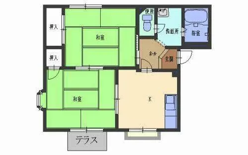メゾンドマロン【0201号室】の間取り