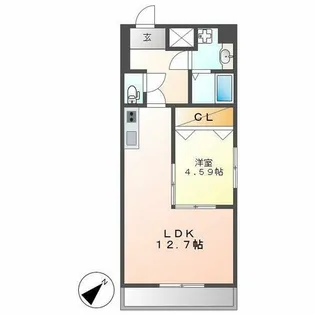 GRANDUKE東別院【5階】の間取り