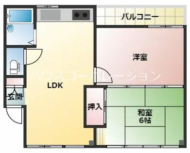ホワイトパレス1号館【4階】の間取り