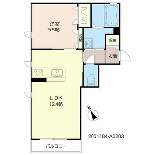 シャーメゾン日ノ出【2階】の間取り