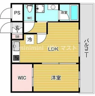 グレイス阿倍野松崎【6階】の間取り