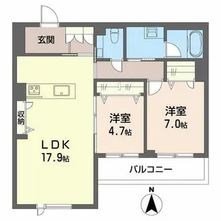 ALNEST【0205号室】の間取り