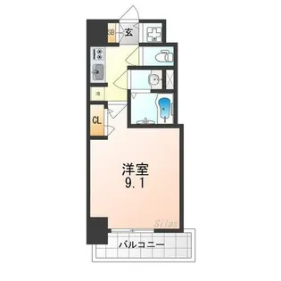 S-RESIDENCE堺altklas【5階】の間取り