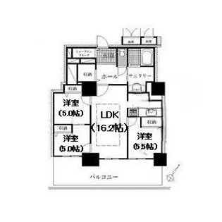 プレミスト琴似スカイクロスタワー【10階】の間取り