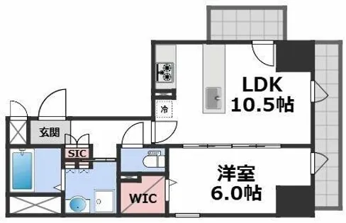 La CASA石ヶ辻【2階】の間取り