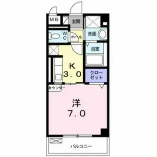 大阪府大阪市住吉区杉本2丁目【マンション】の間取り