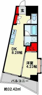 BRIS中井【2階】の間取り