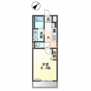 ル パルク【1階】の間取り