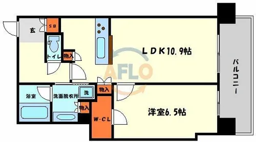 北浜ミッドタワー【8階】の間取り