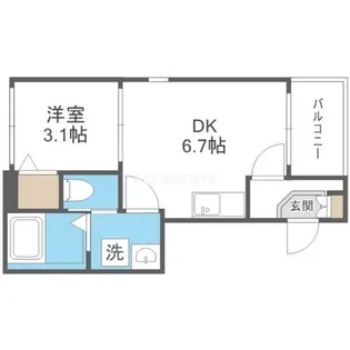 ハーモニーテラス小路東VI【3階】の間取り