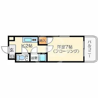 ドエル南本町【7階】の間取り