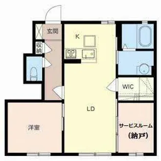 ビーグル・ワン【0105号室】の間取り