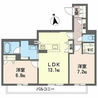 サニーサイドリュクス【0205号室】の間取り