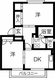 グリーンフィールド【2階】の間取り
