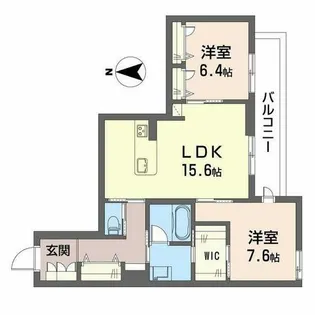シャトードール リュミエール【0405号室】の間取り