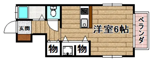 サクラハウスⅡ【101号室】の間取り