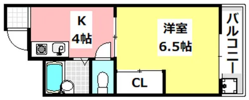パレス花水木【3階】の間取り