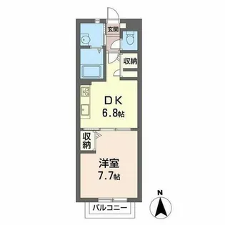 ジュネス・コート【0203号室】の間取り