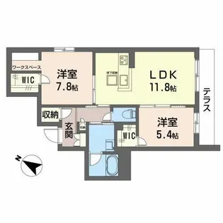 Jam【0102号室】の間取り