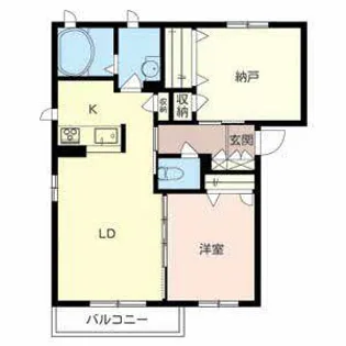 茨木市シャーメゾン上穂積【0201号室】の間取り