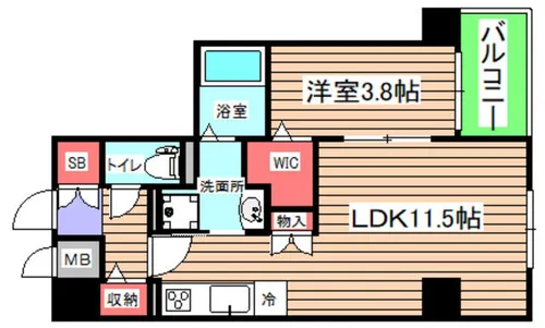 LA MAISON VERTE【5階】の間取り