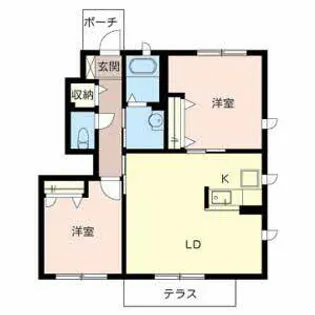 シャーメゾンロイヤルヒルズII【0103号室】の間取り
