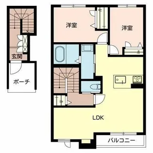 マグノリア ガーデン【0202号室】の間取り