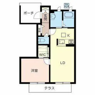 ラ・ヴィラージュ【0102号室】の間取り