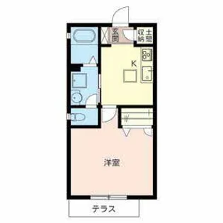 パステルII【0102号室】の間取り