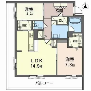 シエクル【0302号室】の間取り