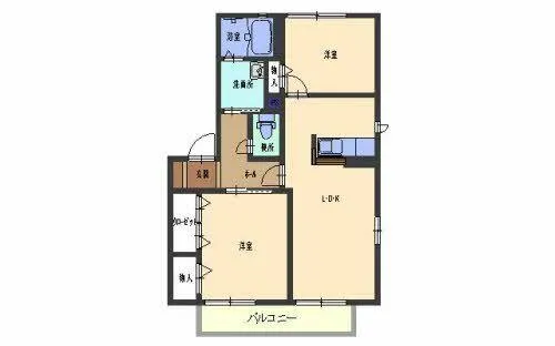 グランメール【D101号室】の間取り
