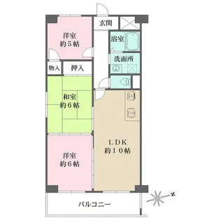 チェリーアベニュー夙川【2階】の間取り