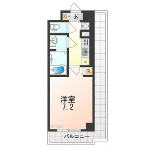 COCO-SURFRIDER【7階】の間取り