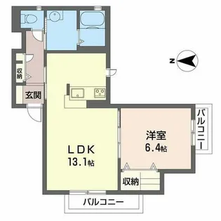 ShaMaison中宮【0102号室】の間取り