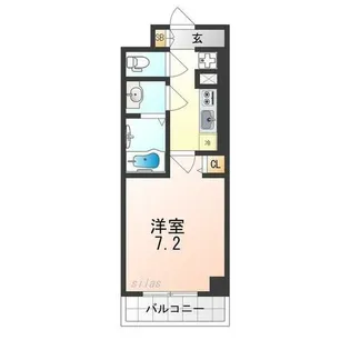 COCO-SURFRIDER【8階】の間取り