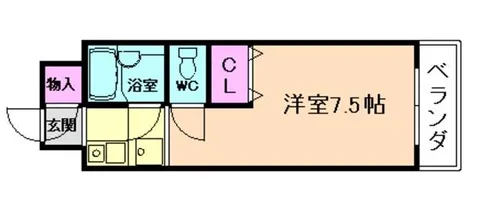 光ミノオパレス【4階】の間取り
